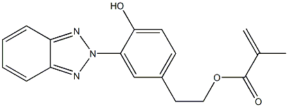 2-(2'-hydroxy-5'-methacryloxyethylphenyl)-2H-benzotriazole Struktur