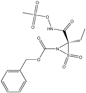 N-Sulfonyl Benzyloxycarbonyl Threonine Amide O-Mesylate Struktur