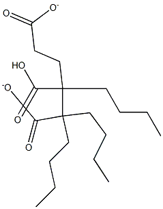 Tributyl-B-carboxyadipate Struktur