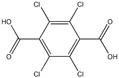 2,3,5,6-tetrachloroterephthalic acid Struktur