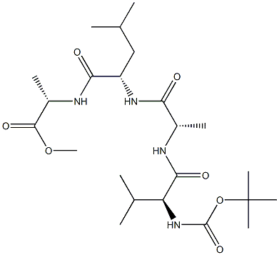 tert-butoxycarbonyl-valyl-alanyl-leucyl-alanine methyl ester Struktur