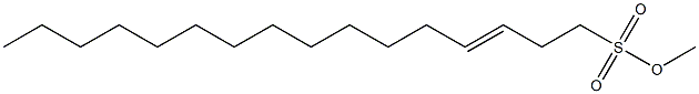 methyl hexadec-3-ene sulfonate Struktur