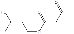 1,3-butanediol 1-monoacetoacetate Struktur