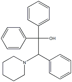 2-piperidino-1,1,2-triphenylethanol Struktur