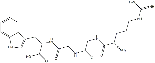 arginyl-glycyl-glycyl-tryptophan Struktur