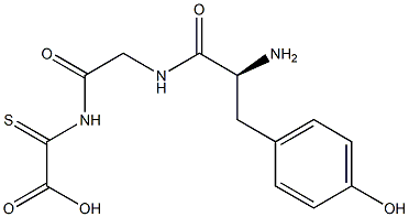 thiotyrosyl-glycyl-glycine Struktur