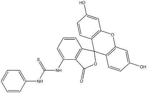 phenylthiocarbamylaminofluorescein Struktur