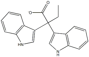 DI-(3-INDOLYL)ETHYLACETATE Struktur