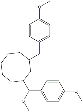 2-(ALPHA,4-DIMETHOXYBENZYL)-8-(4-METHOXYBENZYL)-CYCLOOCTAN. Struktur