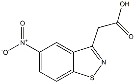 5-NITRO-BENZISOTHIAZOLE-3-ACETICACID Struktur