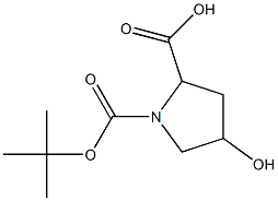 4-HYDROXY-1,2-PYRROLIDINEDICARBOXYLICACID,1-TERT-BUTYLESTER Struktur