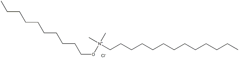 DODECYLDIMETHYLDECYLOXYMETHYLAMMONIUMCHLORIDE Struktur