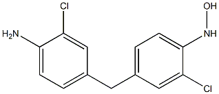 N-HYDROXY-4,4'-METHYLENEBIS(2-CHLOROANILINE) Struktur