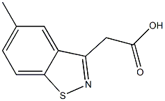 5-METHYL-BENZISOTHIAZOLE-3-ACETICACID Struktur