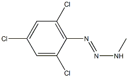 1-(2,4,6-TRICHLOROPHENYL)-3-METHYLTRIAZENE Struktur