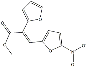 TRANS-METHYL3-(5-NITRO-2-FURYL)-2-(2-FURYL)ACRYLATE Struktur