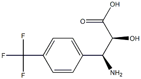 (2S,3S)-3-Amino-2-hydroxy-3-(4-trifluoromethyl-phenyl)-propanoic acid Struktur