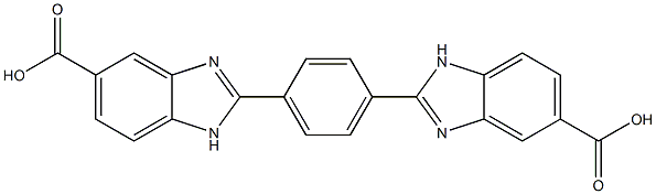 2,2'-(1,4-Phenylene)bis-1H-Benzimidazole-5-carboxylic acid Struktur