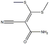 2-Cyano-3,3-bis-methylsulfanyl-acrylamide Struktur