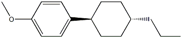 4-(trans-4-propylcyclohexyl) methoxybenzene Struktur