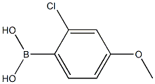 2-chloro-4-methyloxy-phenylboronic acid Struktur