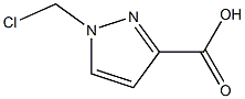 1-Chloromethyl-1H-pyrazole-3-carboxylic acid Struktur