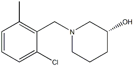 (3R)-1-(2-chloro-6-methylbenzyl)piperidin-3-ol Struktur