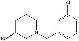 (3R)-1-(3-chlorobenzyl)piperidin-3-ol Struktur