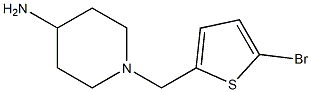 1-[(5-bromothiophen-2-yl)methyl]piperidin-4-amine Struktur