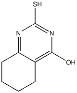 2-sulfanyl-5,6,7,8-tetrahydroquinazolin-4-ol Struktur