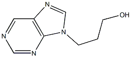 3-(9H-purin-9-yl)propan-1-ol Struktur