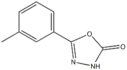 5-(3-methylphenyl)-1,3,4-oxadiazol-2(3H)-one Struktur