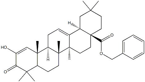 2-Hydroxy-3-oxo-oleana-1,12-dien-28-oic acid phenylmethyl ester Struktur