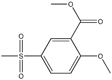 2-Methoxy-5-methylsulfonylbezoic
acid methyl ester Struktur