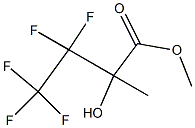 METHYL 3,3,4,4,4-PENTAFLUORO-2-HYDROXY-2-METHYLBUTYRATE Struktur