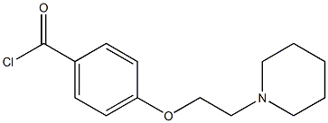 4-(2-piperidin-1-ylethoxy)benzoyl chloride Struktur