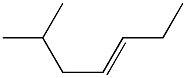 6-methyl-trans-3-heptene Struktur