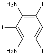 2,4-Diamino-1,3,5-triiodobenzene Struktur