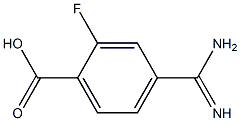 4-AMIDINO-2-FLUOROBENZOIC ACID Struktur