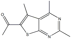 1-(2,4,5-TRIMETHYLTHIENO[2,3-D]PYRIMIDIN-6-YL)ETHANONE Struktur