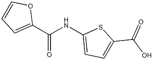 5-(2-FUROYLAMINO)THIOPHENE-2-CARBOXYLIC ACID Struktur