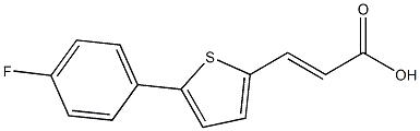 3-[5-(4-FLUOROPHENYL)THIEN-2-YL]ACRYLIC ACID Struktur