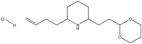 2-BUT-3-ENYL-6-(2-[1,3]DIOXAN-2-YL-ETHYL)-PIPERIDINE HYDROCHLORIDE Struktur