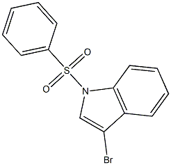 1-PHENYLSULFONYL-3-BROMOINDOLE Struktur