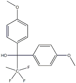 2,2,2-TRIFLUORO-1,1-BIS(4-METHOXYPHENYL)PROPANOL Struktur