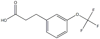 3-TRIFLUOROMETHOXYPHENYLPROPIONIC ACID Struktur