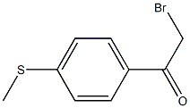 2-bromo-1-(4-(methylthio)phenyl)ethanone Struktur