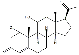 11-HYDROXY-EPOXY PROGESTERONE Struktur