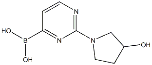 2-(3-HYDROXYPYRROLIDIN-1-YL)PYRIMIDINE-4-BORONIC ACID Struktur