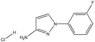 1-(3-FLUOROPHENYL)-1H-PYRAZOL-3-AMINE HYDROCHLORIDE Struktur